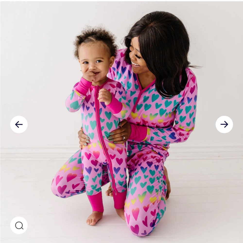 Little Sleepy ombré hearts zippy